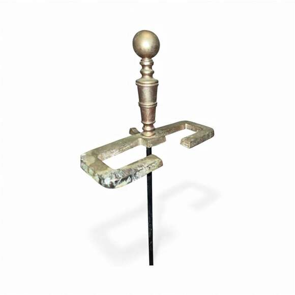 Late 20th Century 4-Piece Brass and Iron Fireplace Tool Set - Picture 9 of 13